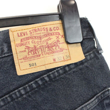 Load image into Gallery viewer, Womens LEVIS 501 Shorts Black | W30
