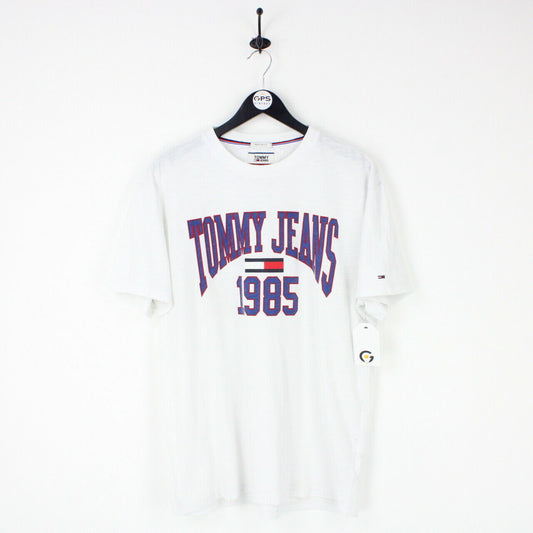 Mens TOMMY JEANS T-Shirt White | Large