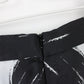 Womens Chevron Midi Skirt Black White | Small