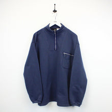 Load image into Gallery viewer, NIKE AIR 90s 1/4 Zip Sweatshirt Navy Blue | Large
