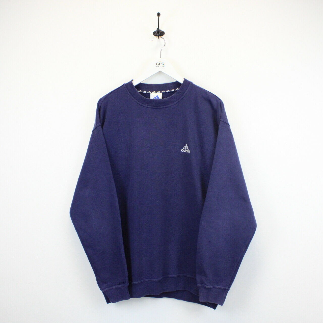 ADIDAS 90s Sweatshirt Navy Blue | Large