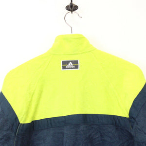Womens ADIDAS 90s Fleece Jacket Navy Blue | Small