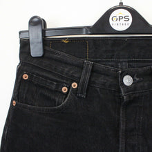 Load image into Gallery viewer, Womens LEVIS 501 Jeans Black Charcoal | W29 L30
