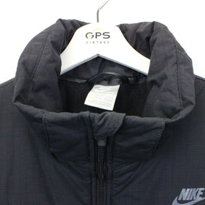 NIKE 00s Bomber Jacket Black | Medium