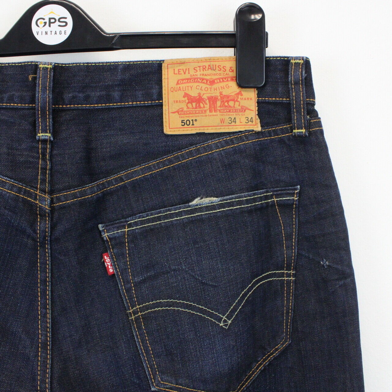 LEVIS 501 Jeans Dark Blue | W34 L34