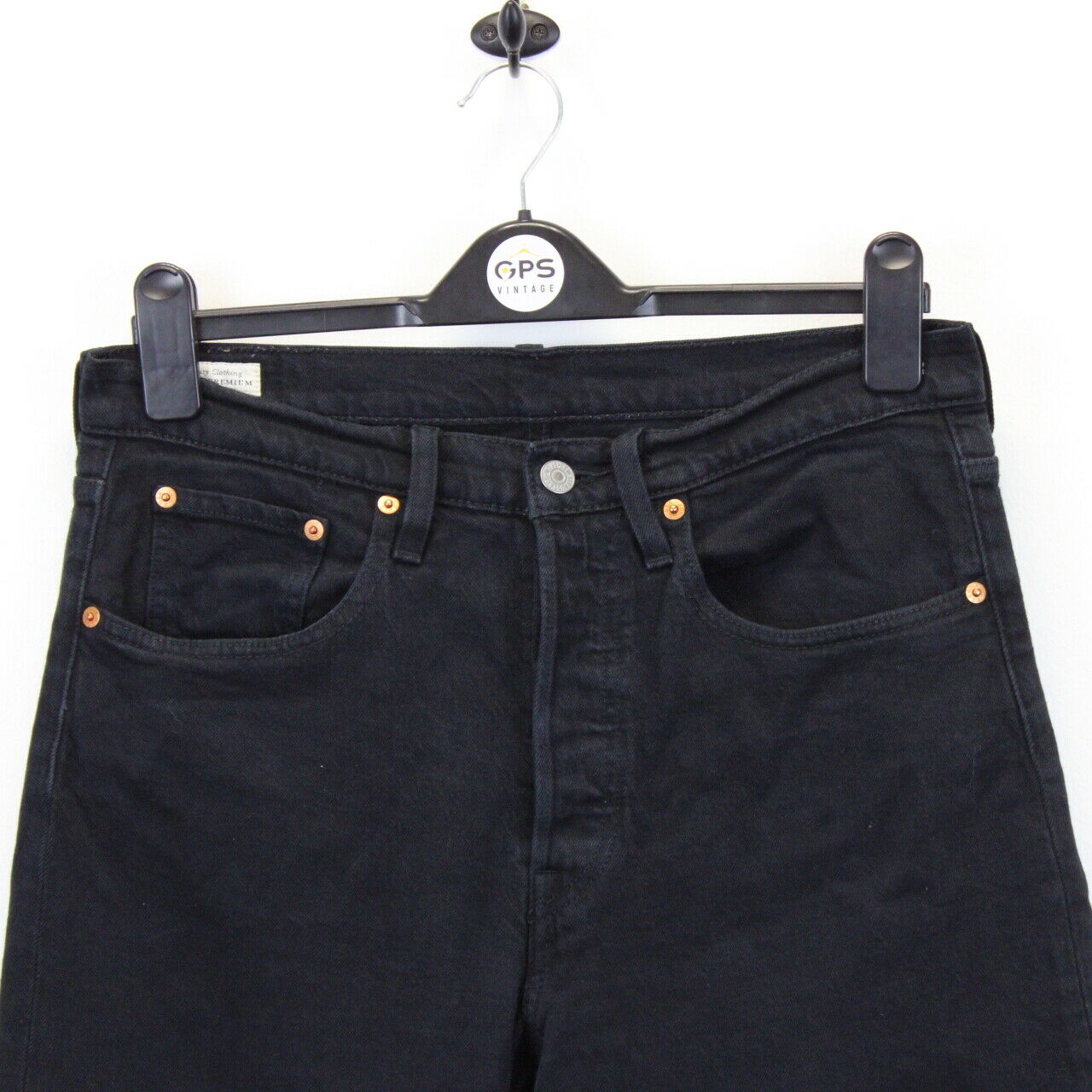 Womens LEVIS 501 S Big E Jeans Black | W32 L28