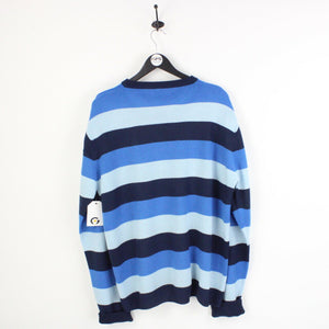LACOSTE Knit Sweatshirt Blue | XL