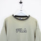 Vintage FILA Sweatshirt Beige | XL