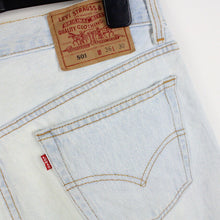 Load image into Gallery viewer, Mens 90s LEVIS 501 Jeans Light Blue | W35 L28
