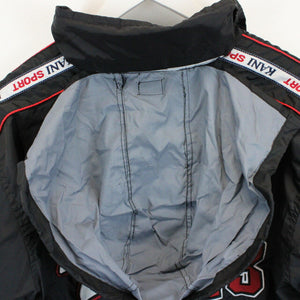 Vintage 90s KARL KANI Track Top Jacket Black | Medium