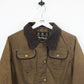 Womens BARBOUR Utility Waxed Jacket Brown | Small