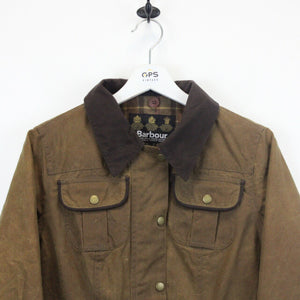 Womens BARBOUR Utility Waxed Jacket Brown | Small