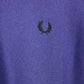 Vintage FRED PERRY Knit Sweatshirt Purple | Small