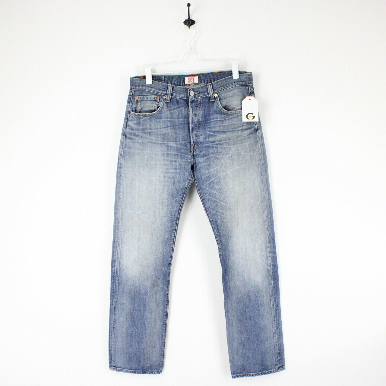 Mens LEVIS 501 Jeans Mid Blue | W34 L34