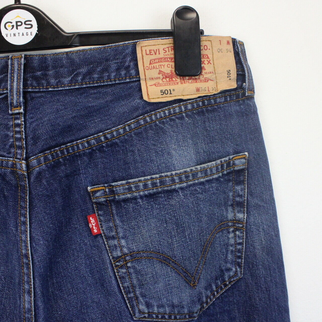 LEVIS 501 Jeans Dark Blue | W38 L30