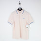 Mens FRED PERRY Polo Shirt Pink | Medium