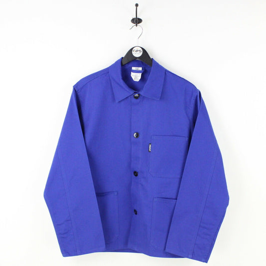 Mens Worker Chore Jacket Blue | Medium