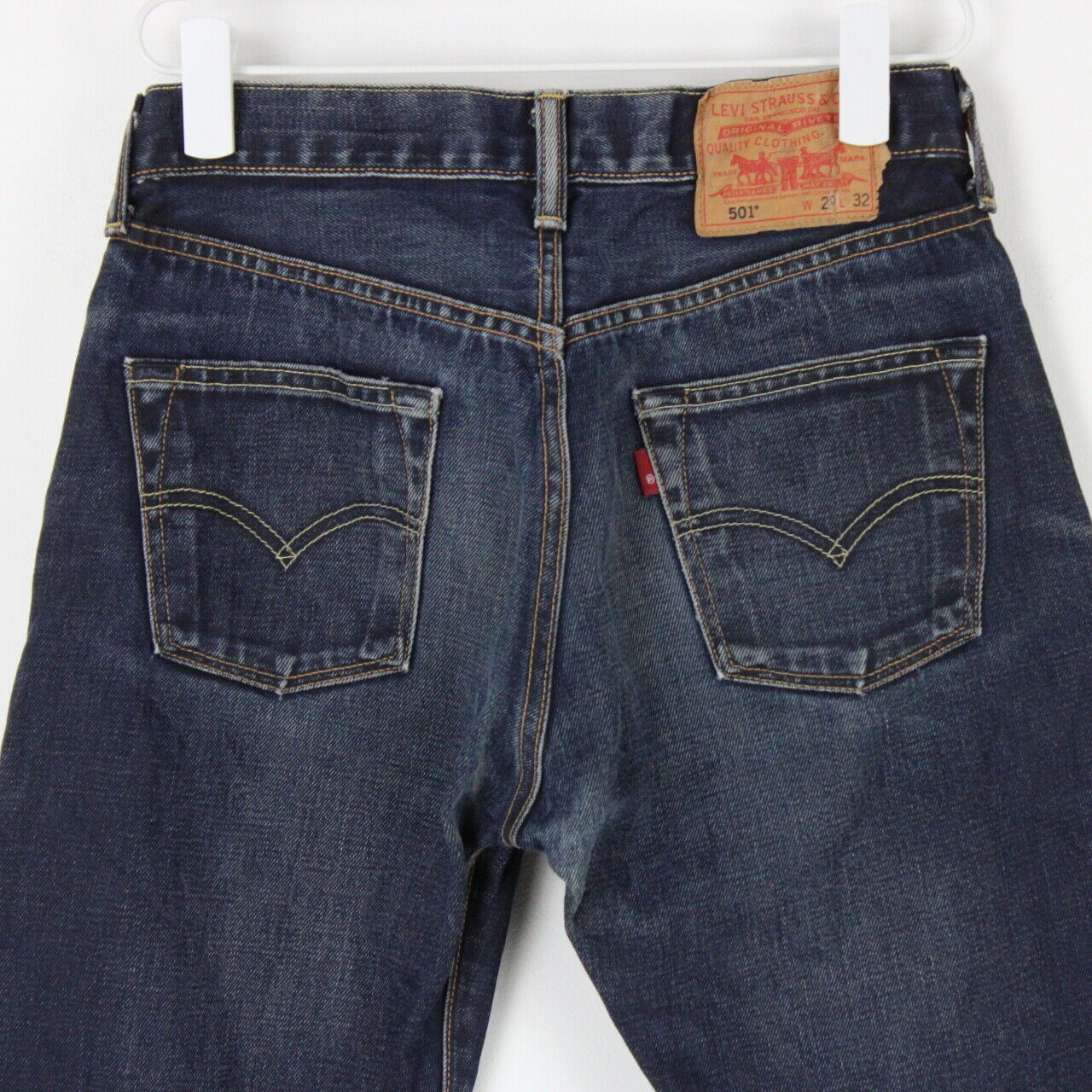 Womens LEVIS 501 Jeans Dark Blue | W28 L32