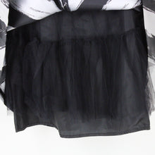 Load image into Gallery viewer, Womens Chevron Midi Skirt Black White | Small
