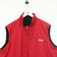 FILA 90s Fleece Gilet Red Black | XXL