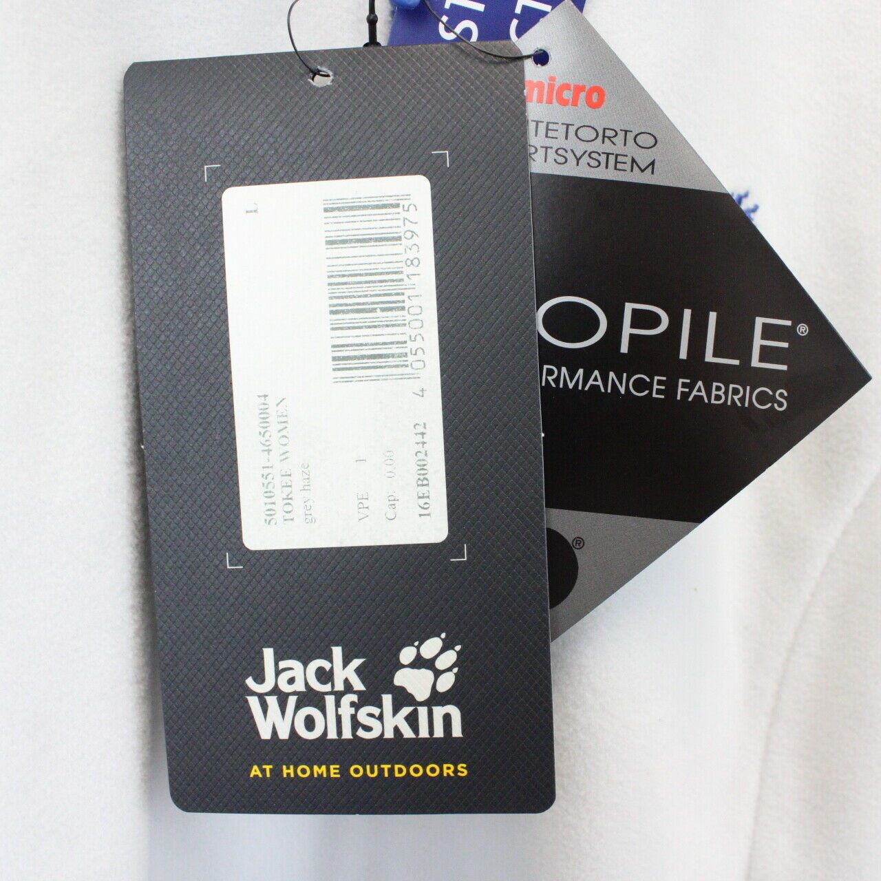 Womens JACK WOLFSKIN Fleece White | Large