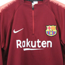 Load image into Gallery viewer, NIKE FC BARCELONA 1/4 Zip Sweatshirt Red | Large
