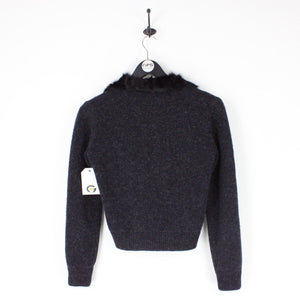 Womens PRADA 00s Wool Jumper Grey | Small