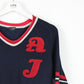 Womens ARMANI Knit Sweatshirt Navy Blue | Medium