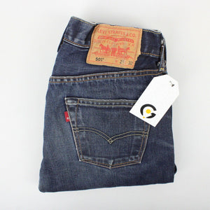 Womens LEVIS 501 Jeans Dark Blue | W28 L32