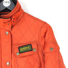 Load image into Gallery viewer, Womens BARBOUR INTERNATIONAL Quilt Jacket Orange | Medium

