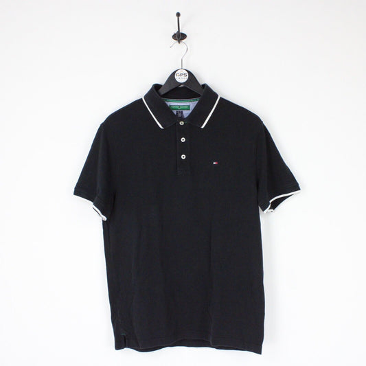 Mens TOMMY HILFIGER Polo Shirt Black | Medium