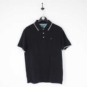 Mens TOMMY HILFIGER Polo Shirt Black | Medium