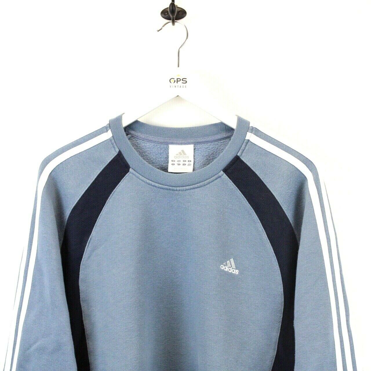 ADIDAS 00s Sweatshirt Blue | Large