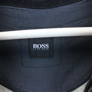 HUGO BOSS 1/4 Zip Sweatshirt Grey | Large