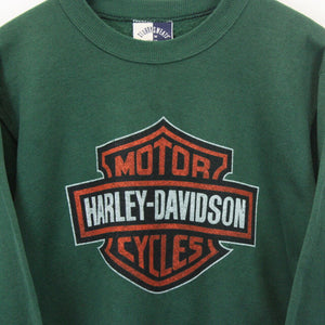 Womens HARLEY DAVIDSON 90s Sweatshirt Green | Medium