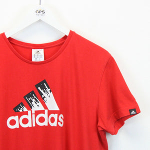 ADIDAS T-Shirt Red | Medium