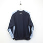 UMBRO 00s Sweatshirt Navy Blue | Medium