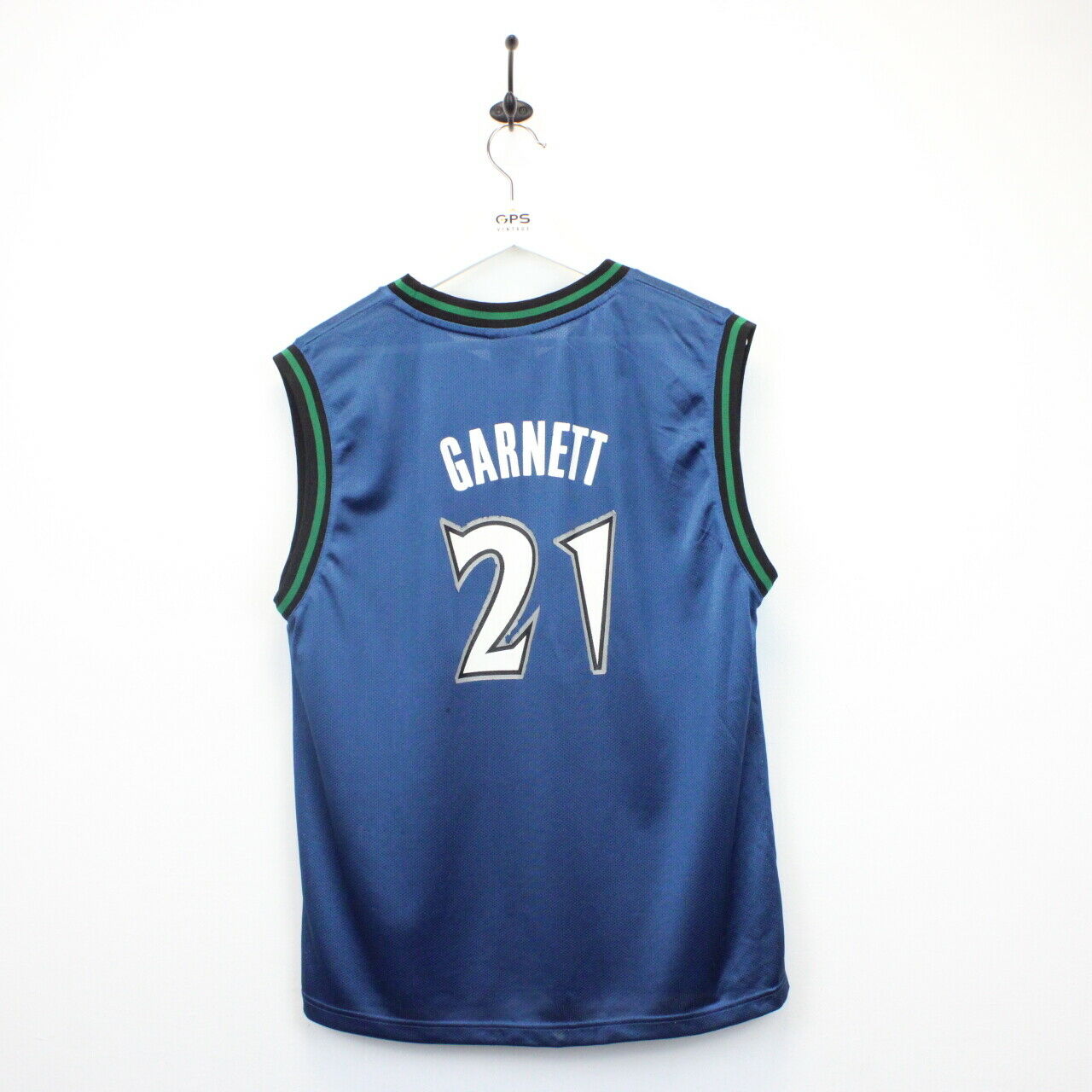 NBA REEBOK 90s Minnesota TIMBERWOLVES Jersey Blue | Small