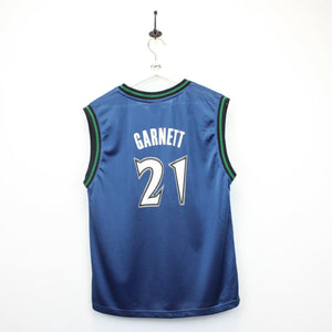 NBA REEBOK 90s Minnesota TIMBERWOLVES Jersey Blue | Small