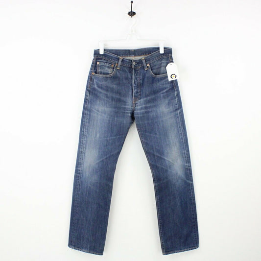 Mens LEVIS 501 Jeans Dark Blue | W33 L34