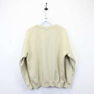 LONSDALE 00s Sweatshirt Beige | Large