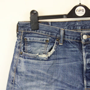 Womens LEVIS 501 Shorts Mid Blue | W36