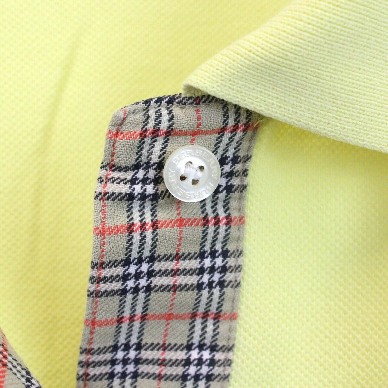 Womens BURBERRY Polo Shirt Yellow | XS