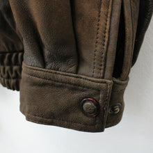Load image into Gallery viewer, 90s Leather Biker Jacket Brown | XXL
