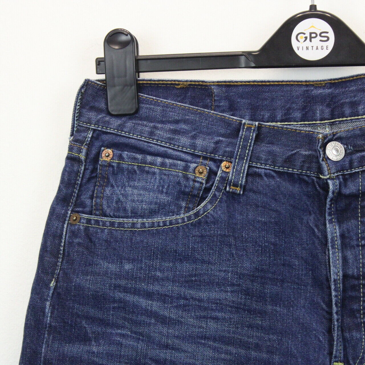 Womens LEVIS 501 Shorts Dark Blue | W32