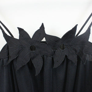 Womens 80s Dress Black | Small