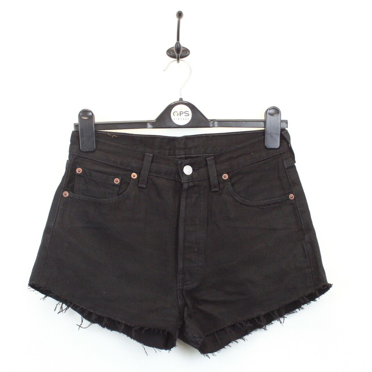 Womens LEVIS 501 Shorts Black | W29