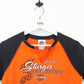 Womens HARLEY DAVIDSON 00s T-Shirt Orange | Medium