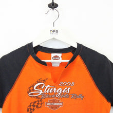 Load image into Gallery viewer, Womens HARLEY DAVIDSON 00s T-Shirt Orange | Medium
