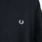 Mens FRED PERRY Ringer T-Shirt Black | Large